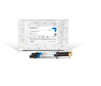 Packaging with tips and two syringes